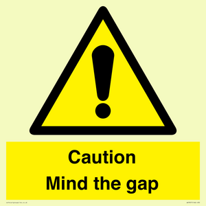 Caution Mind the gap